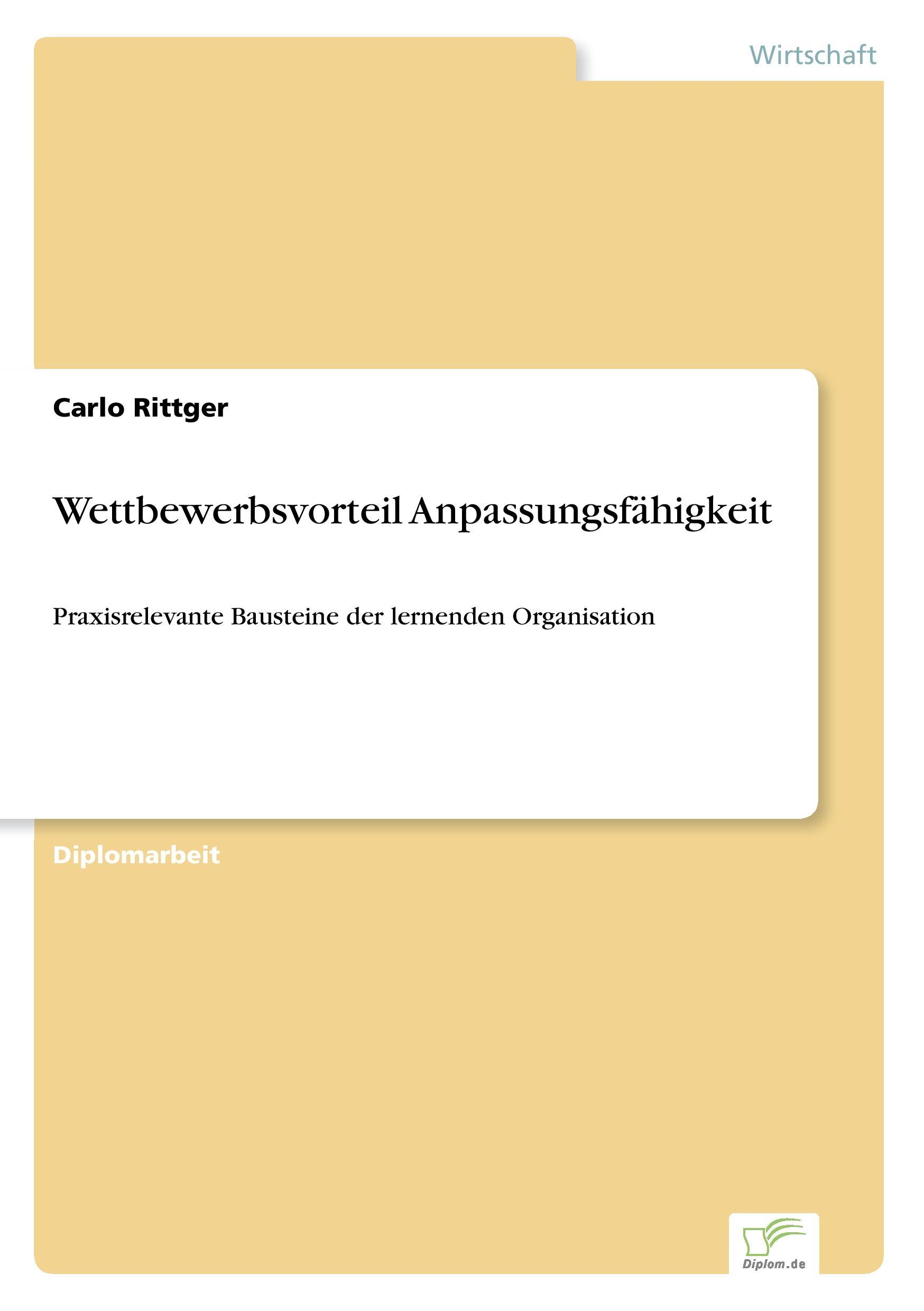 Vorderes Coverbild Wettbewerbsvorteil Anpassungsfähigkeit