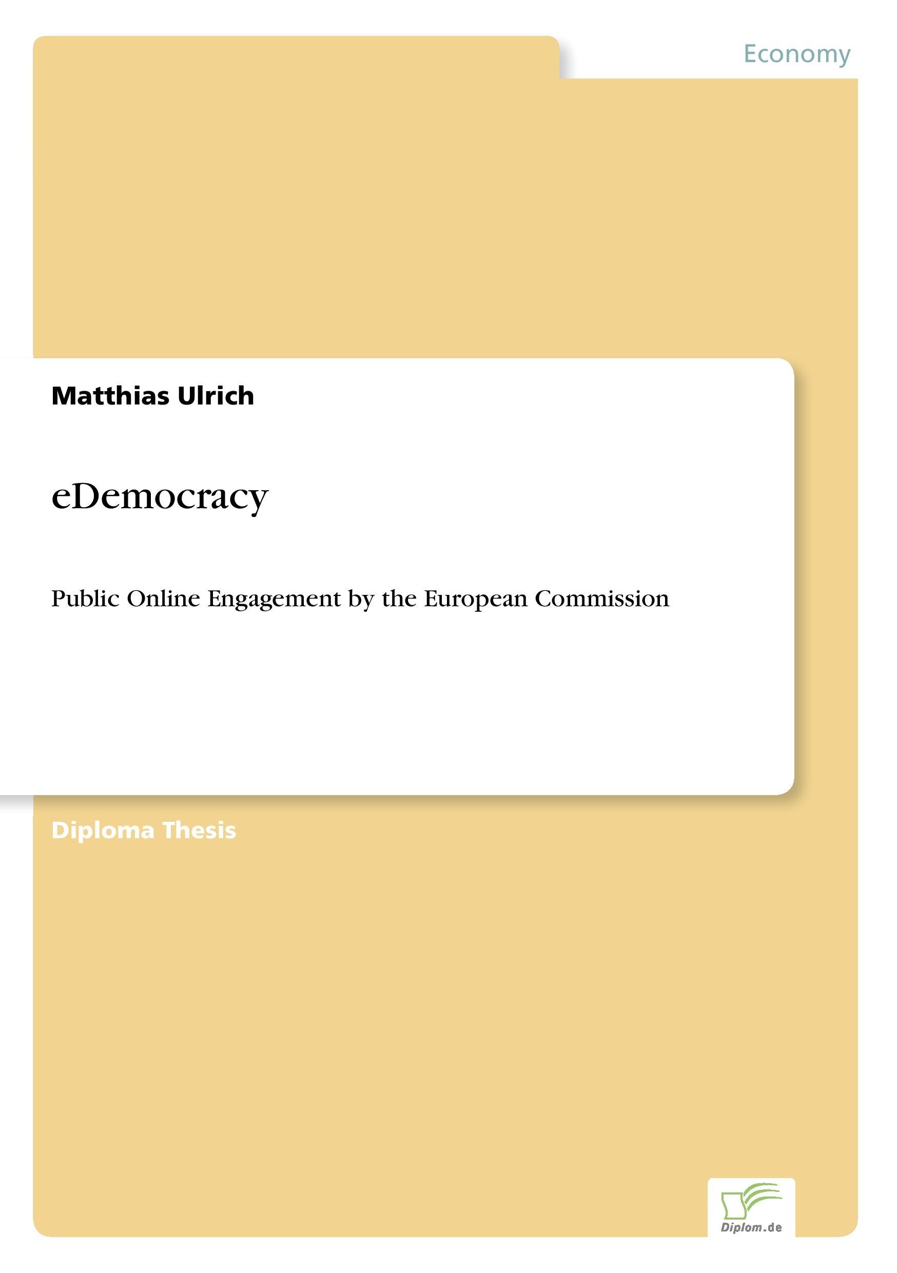 Vorderes Coverbild eDemocracy