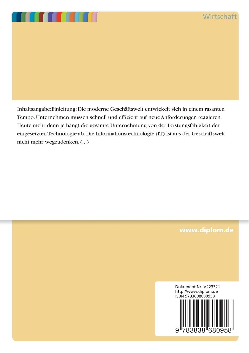 Rückseitencover Potentieller Mehrwert einer Business Service Management Strategie für Unternehmen