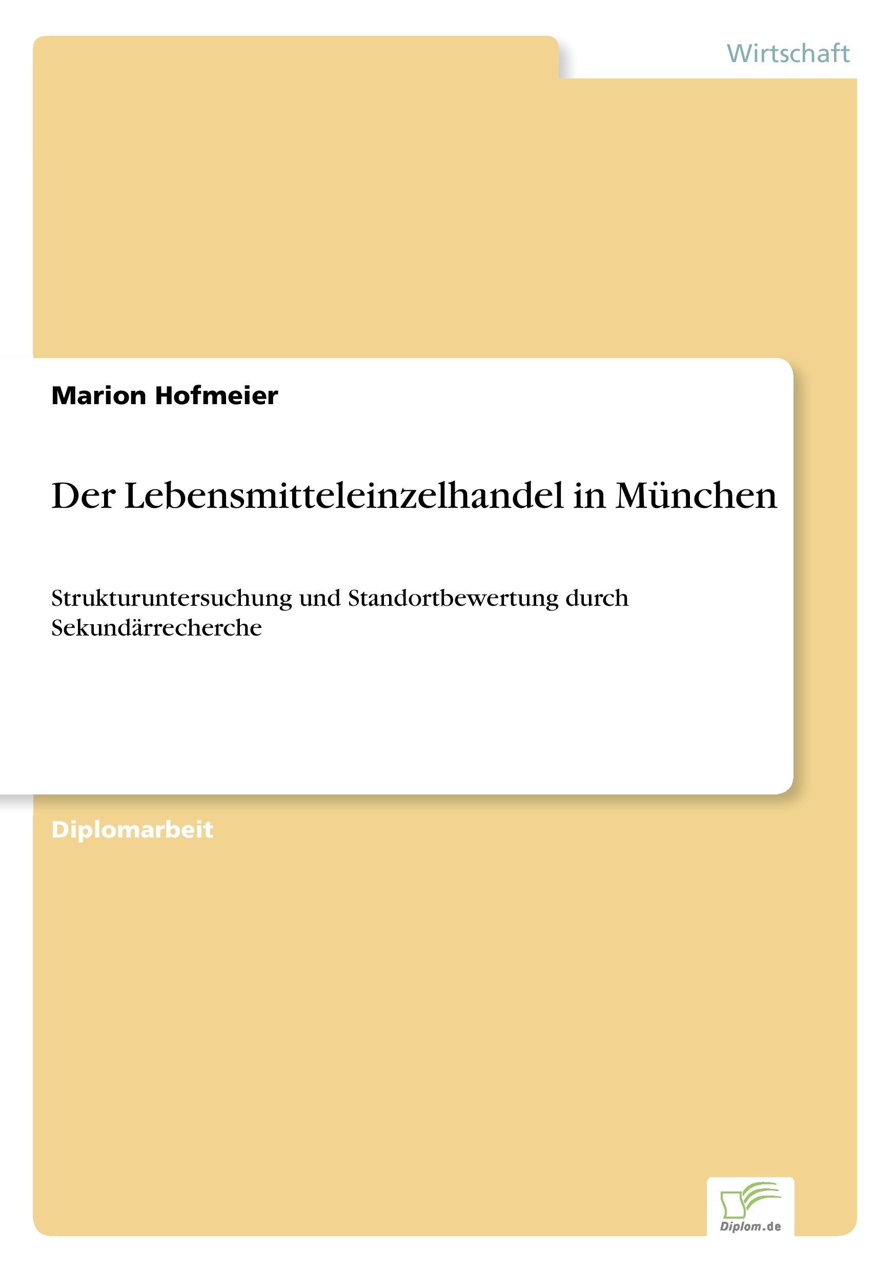 Vorderes Coverbild Der Lebensmitteleinzelhandel in München