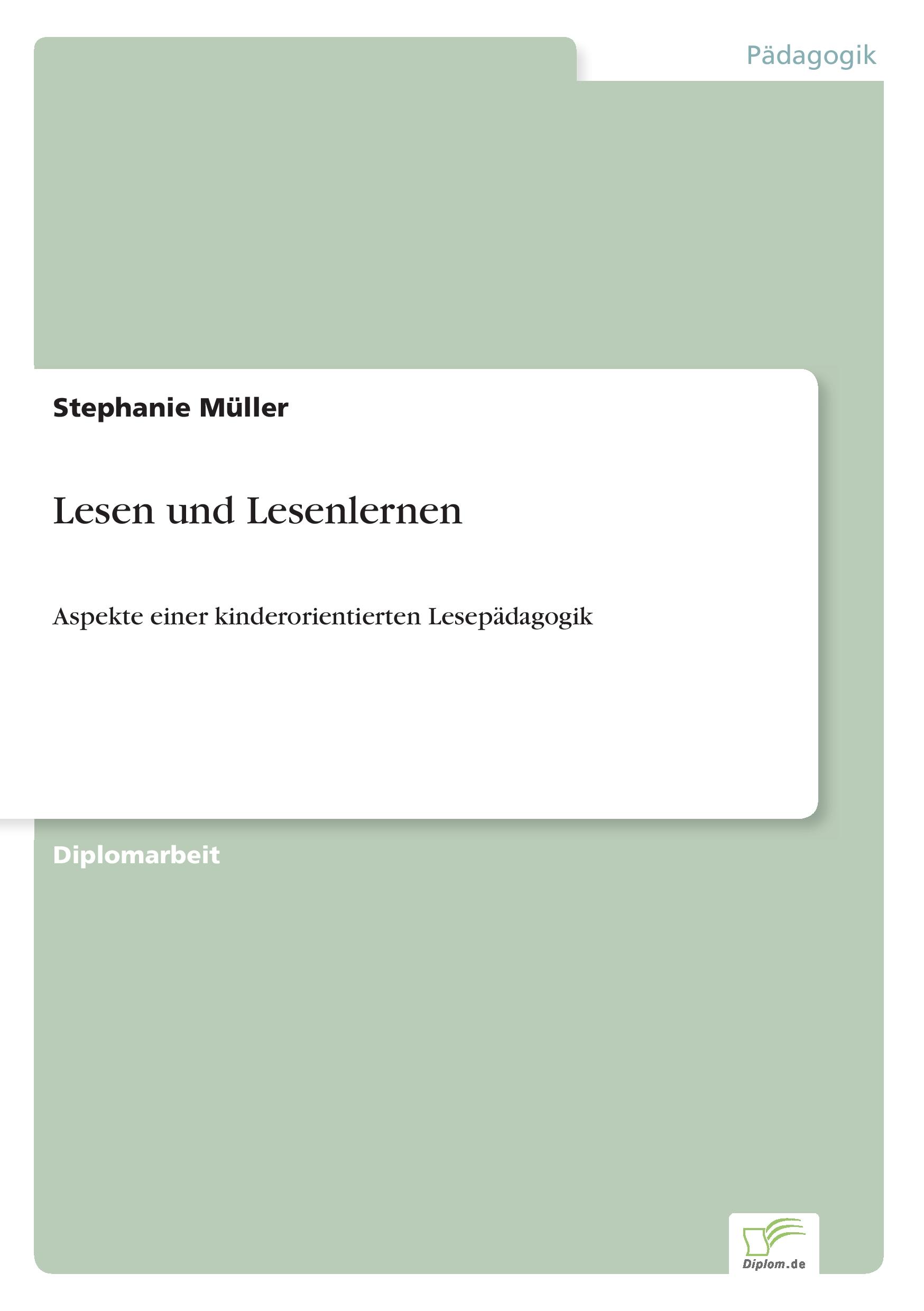 Vorderes Coverbild Lesen und Lesenlernen