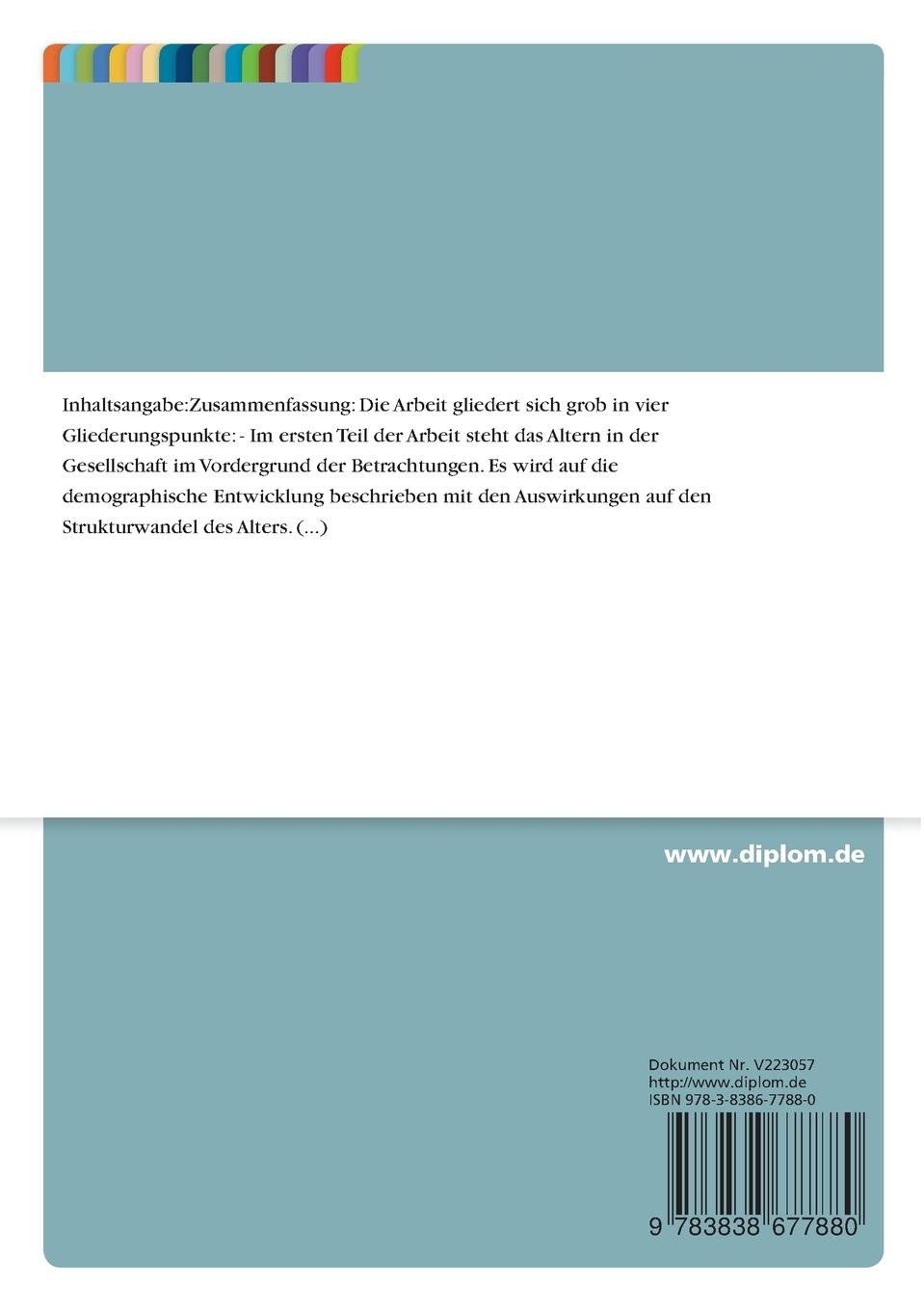 Rückseitencover Entwicklung eines nachhaltigen Lebensmodells für ältere Menschen im Gemeinwesen