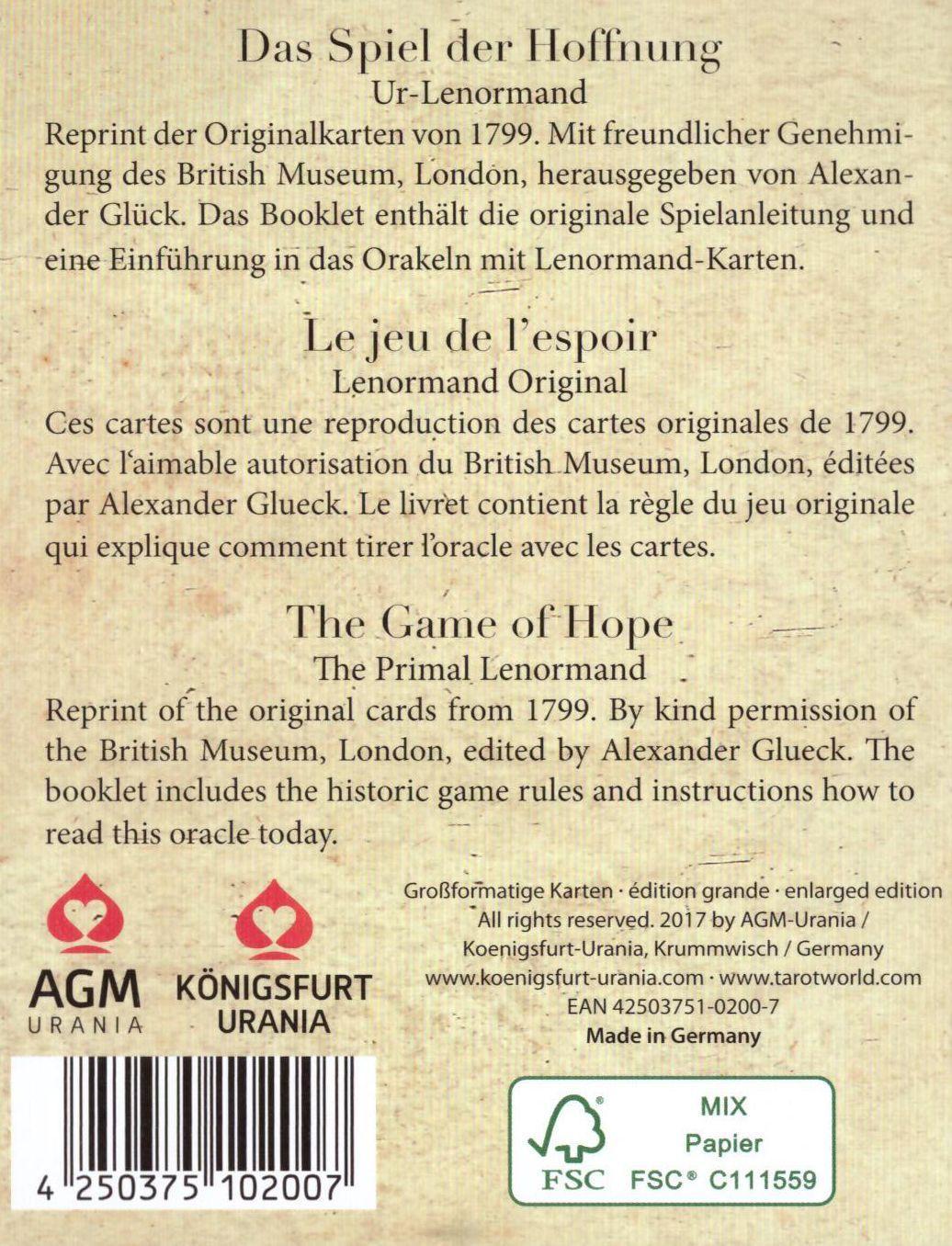 Beispielinhalt (Bild) Ur-Lenormand