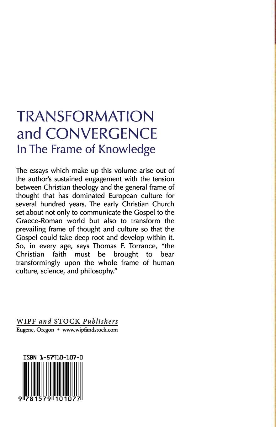 Rückseitencover Transformation and Convergence in the Frame of Knowledge