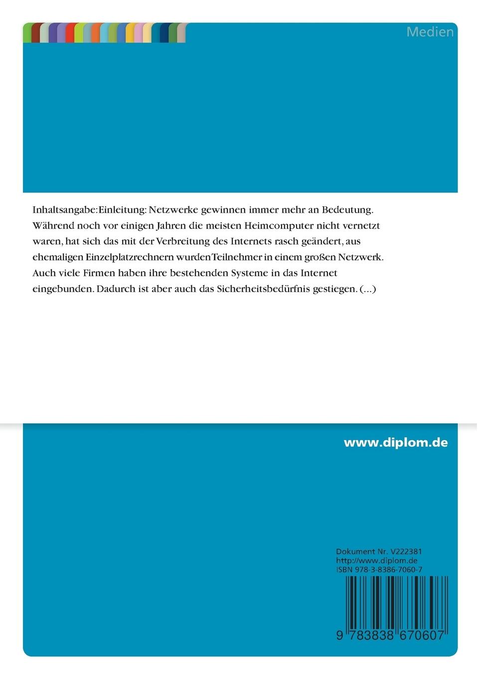 Rückseitencover Sicherheit von Internet- und Intranetdiensten