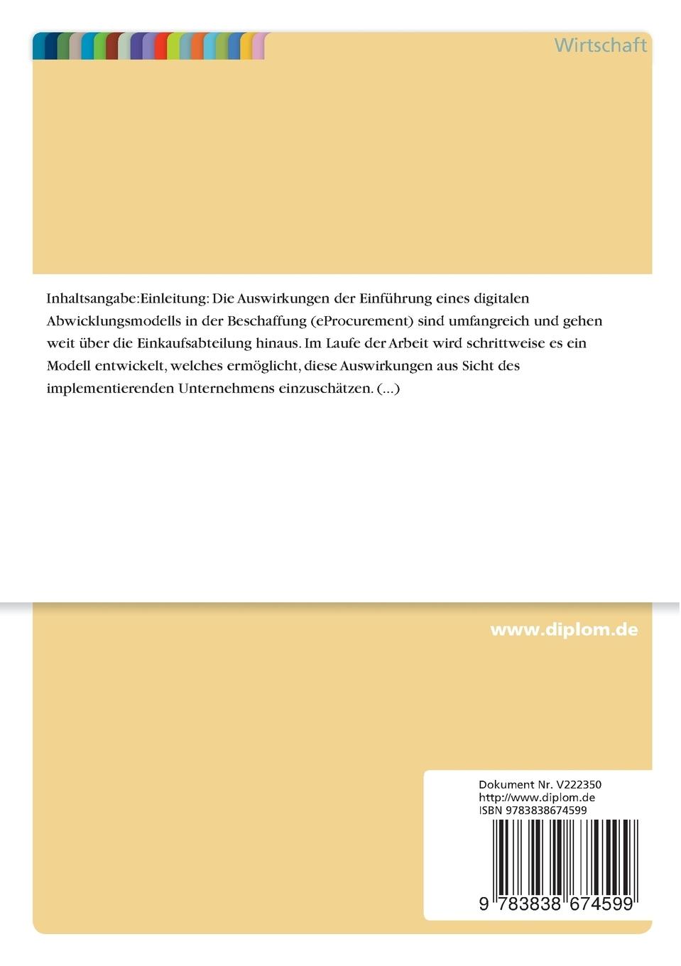 Rückseitencover Konzept zur Bewertung von eProcurement-Initiativen