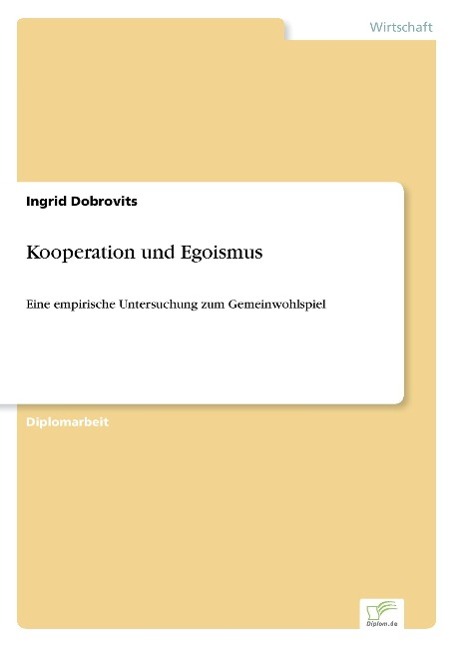 Vorderes Coverbild Kooperation und Egoismus
