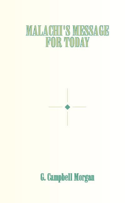 Vorderes Coverbild Malachi's Message for Today
