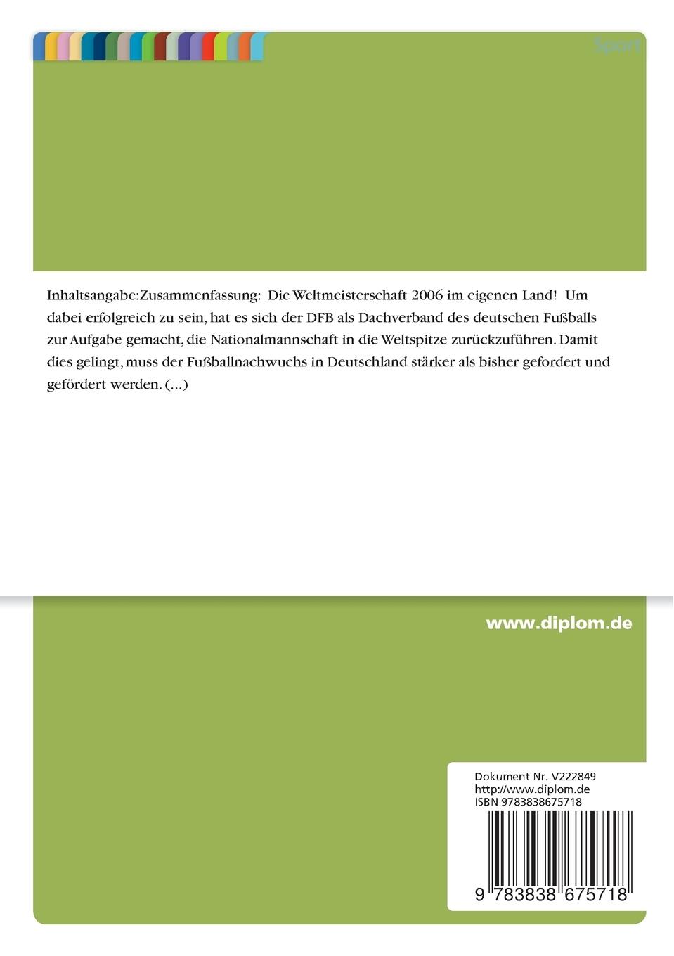 Rückseitencover Die Veränderungen der Transferbestimmungen für Nachwuchsfußballer und ihre Auswirkungen