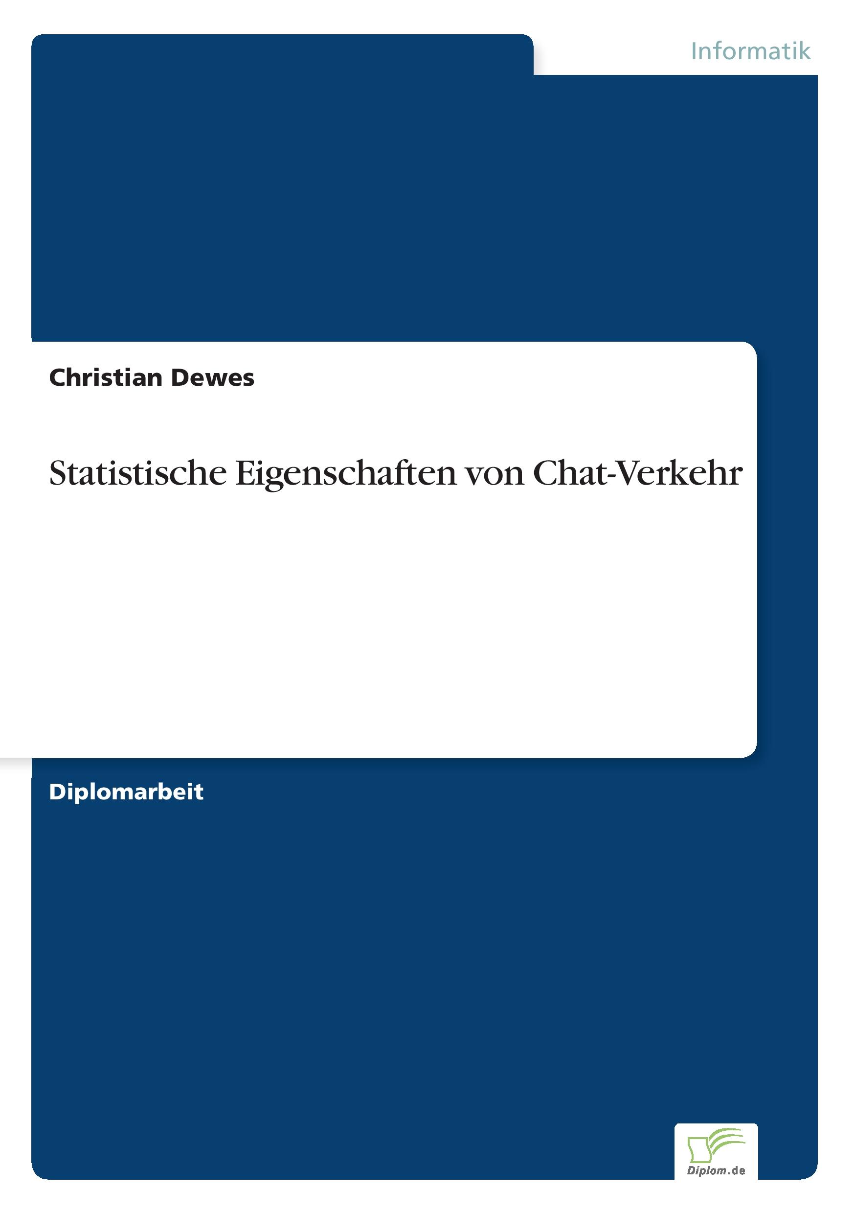 Vorderes Coverbild Statistische Eigenschaften von Chat-Verkehr