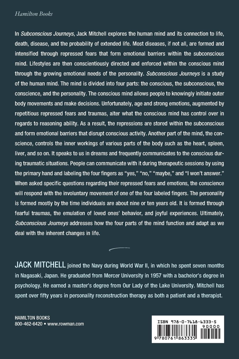 Rückseitencover Subconscious Journeys