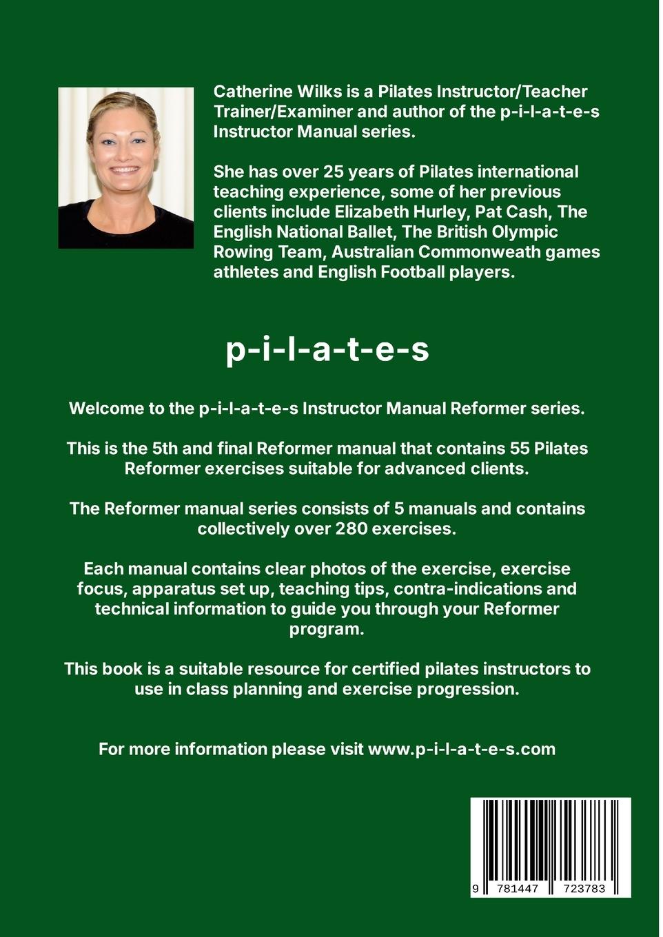 Rückseitencover p-i-l-a-t-e-s Instructor Manual Reformer Level 5