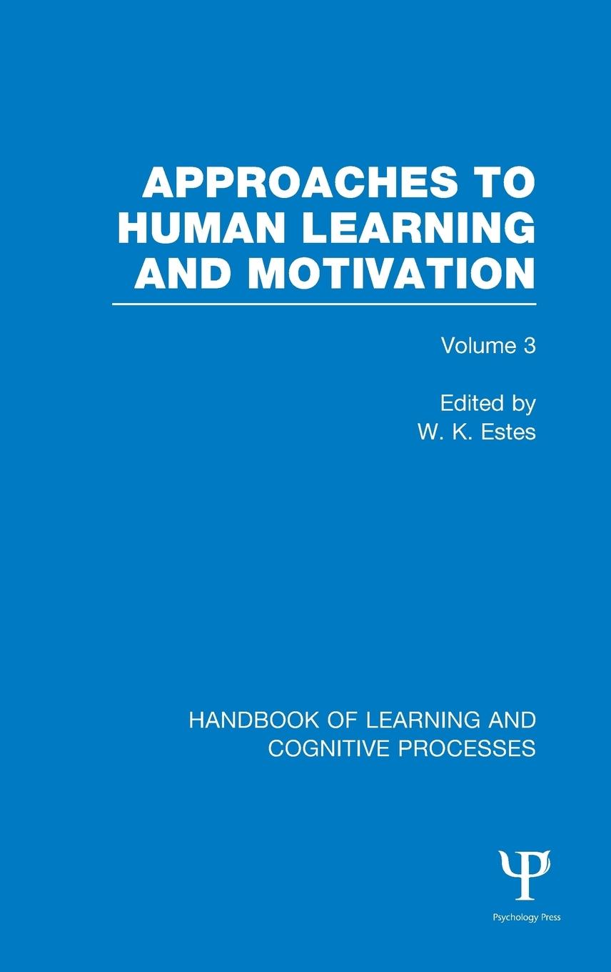 Vorderes Coverbild Handbook of Learning and Cognitive Processes (Volume 3)