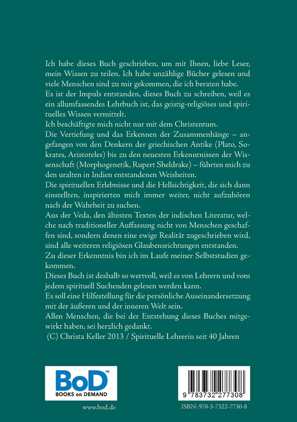 Rückseitencover Spirituelle Philosophie