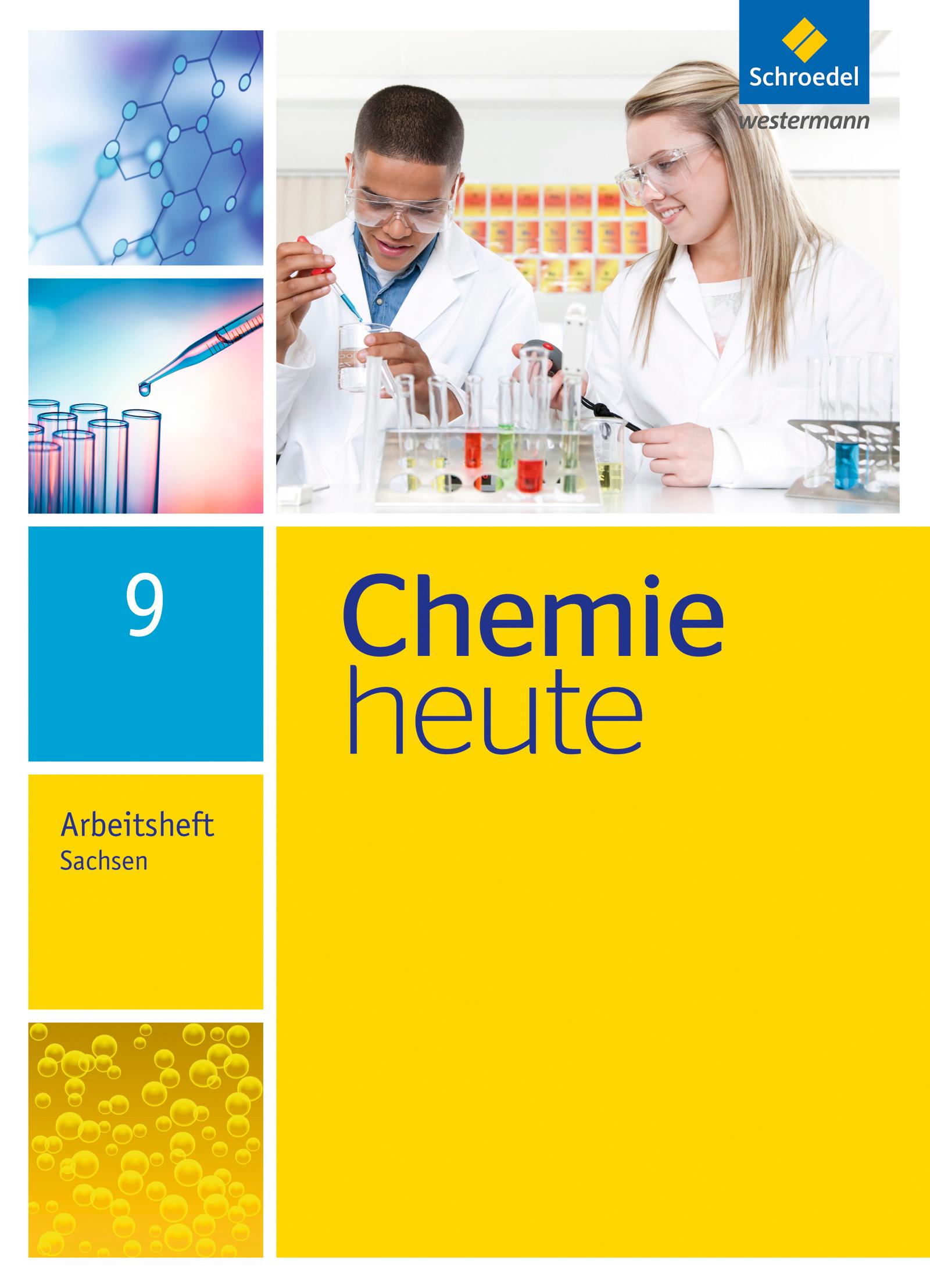 Vorderes Coverbild Chemie heute 9. Arbeitsheft. Sachsen