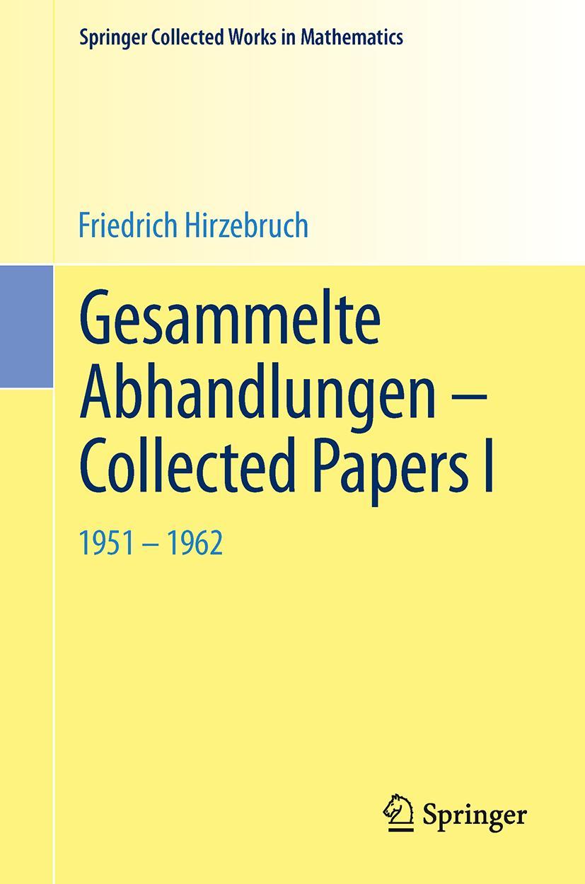 Vorderes Coverbild Gesammelte Abhandlungen - Collected Papers I