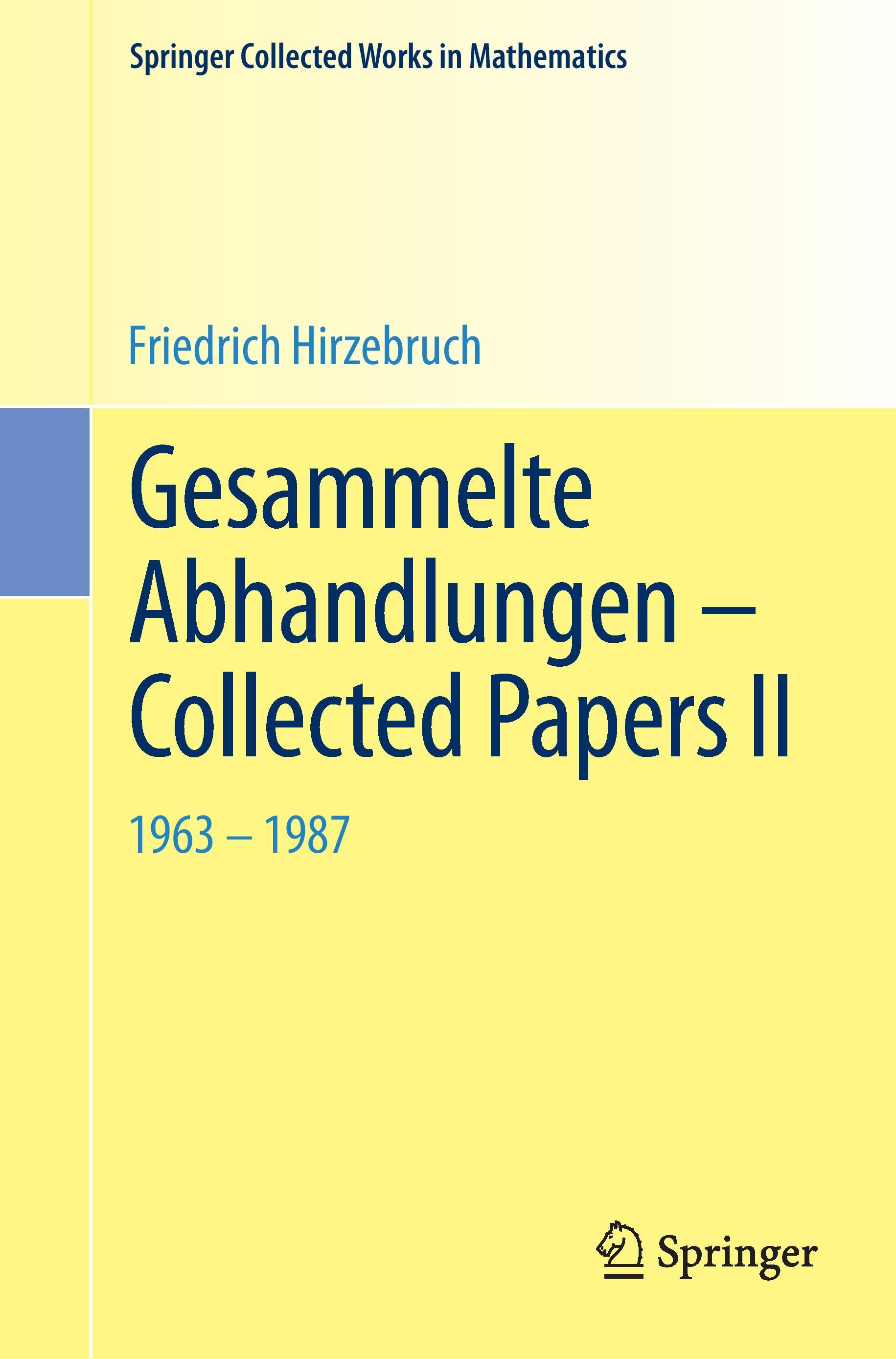 Vorderes Coverbild Gesammelte Abhandlungen - Collected Papers II