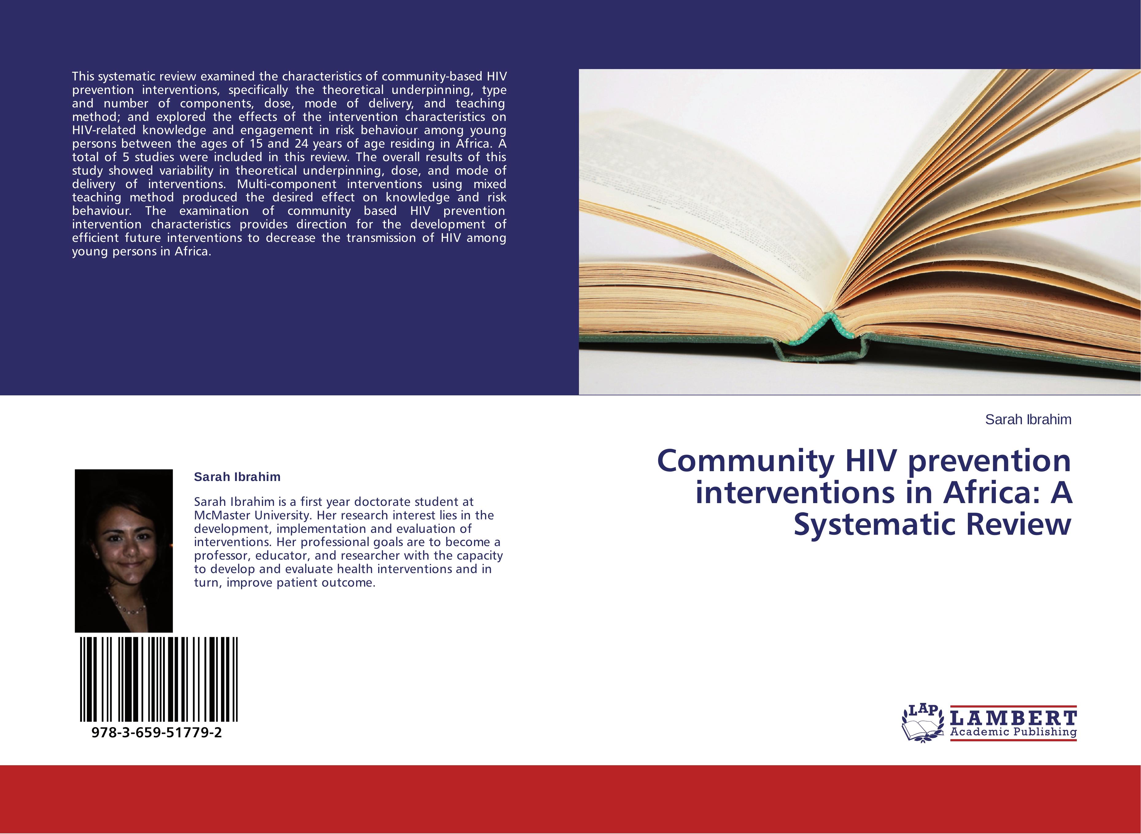 Vorderes Coverbild Community HIV prevention interventions in Africa: A Systematic Review