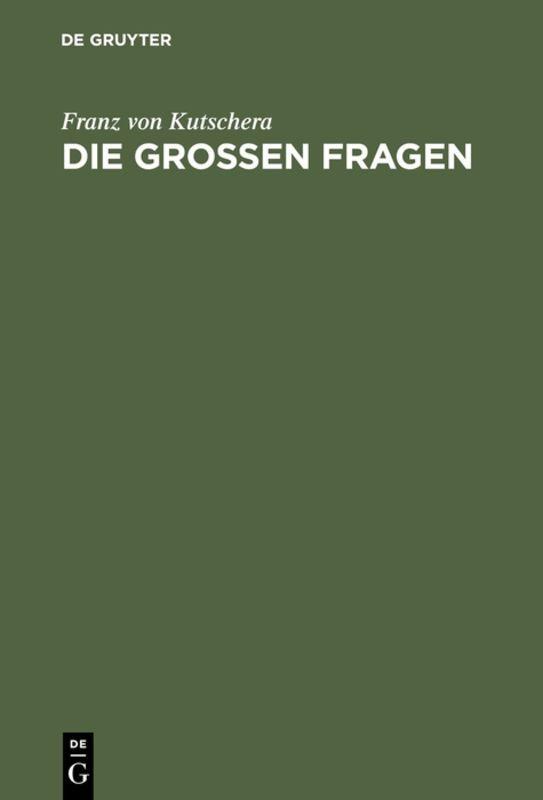 Vorderes Coverbild Die großen Fragen