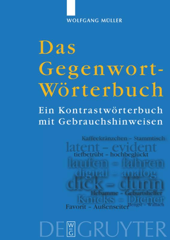 Vorderes Coverbild Das Gegenwort-Wörterbuch