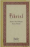 Vorderes Coverbild Fihrist Risale-i Nur Külliyati