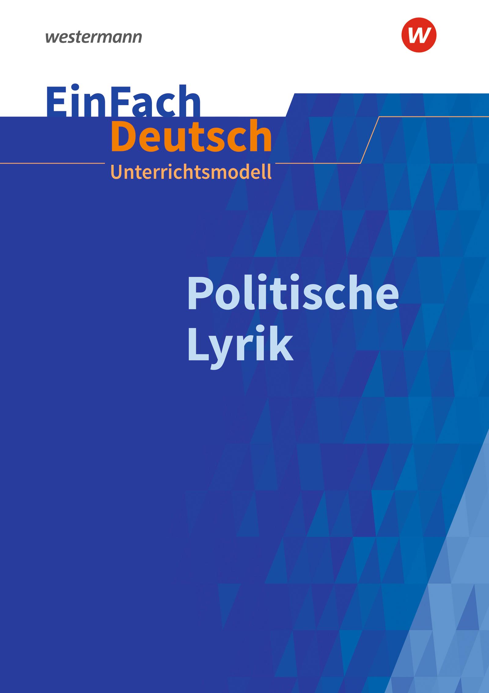 Vorderes Coverbild Politische Lyrik. EinFach Deutsch Unterrichtsmodelle