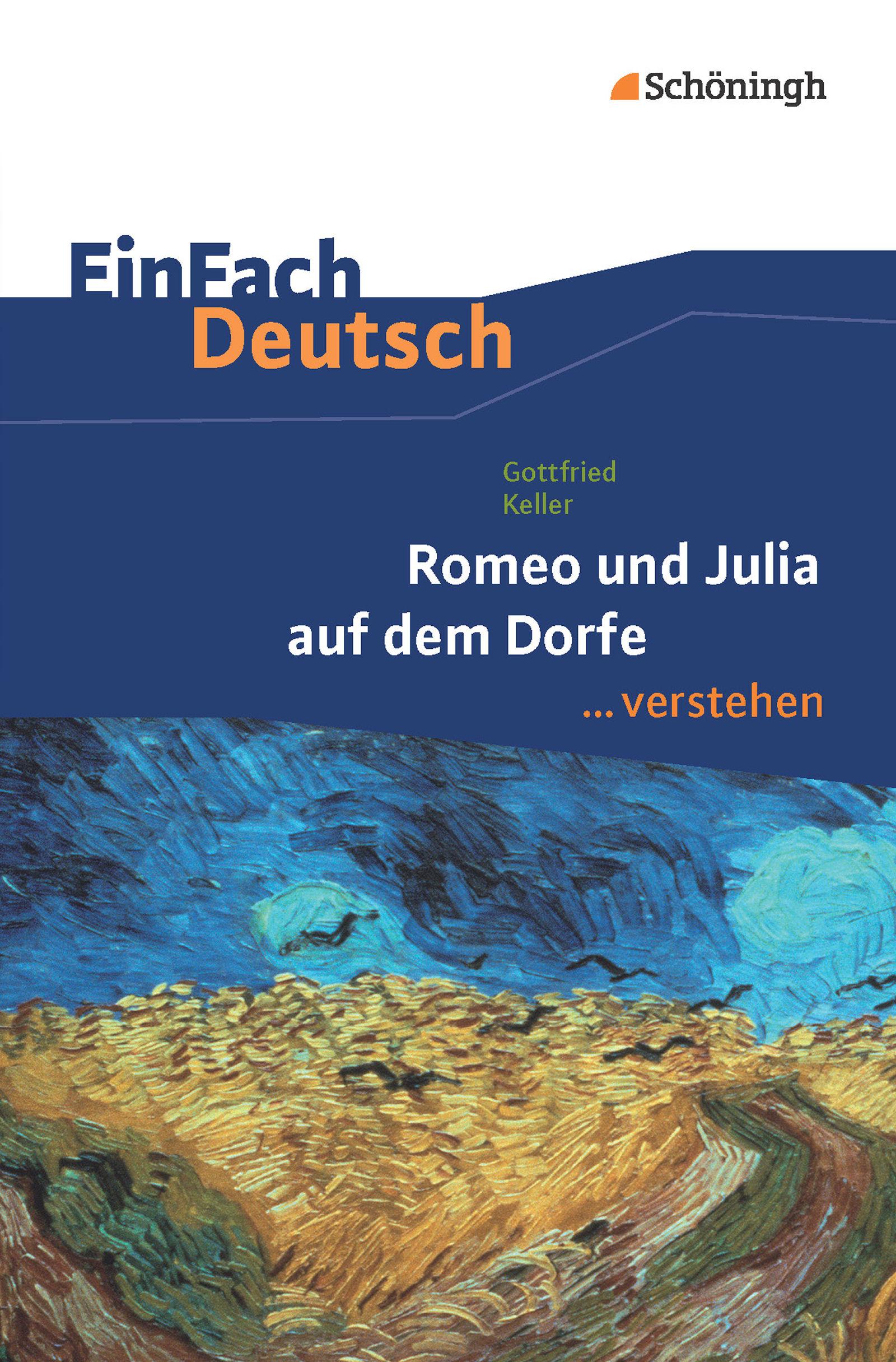 Vorderes Coverbild Romeo und Julia auf denm Dorfe. EinFach Deutsch verstehen