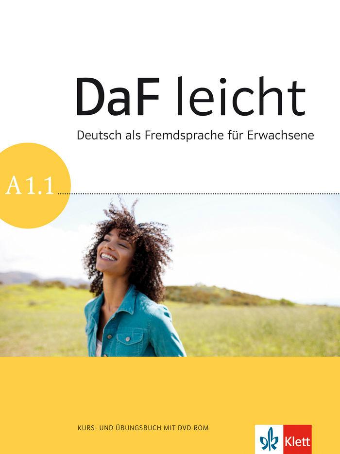 Vorderes Coverbild DaF leicht A1.1.  Kurs- und Übungsbuch mit Audios und Videos