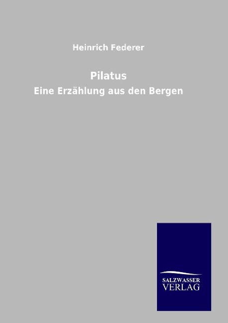 Vorderes Coverbild Pilatus