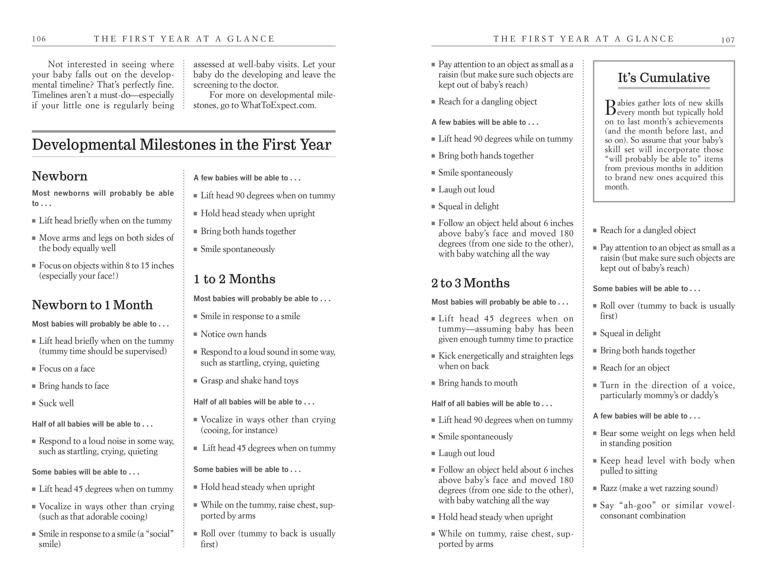 Beispielinhalt (Bild) What to Expect the First Year