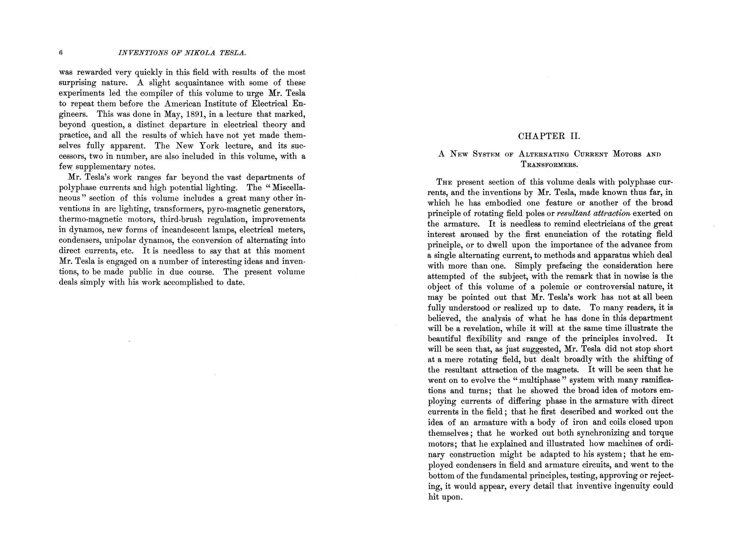 Beispielinhalt (Bild) The Inventions, Researches and Writings of Nikola Tesla