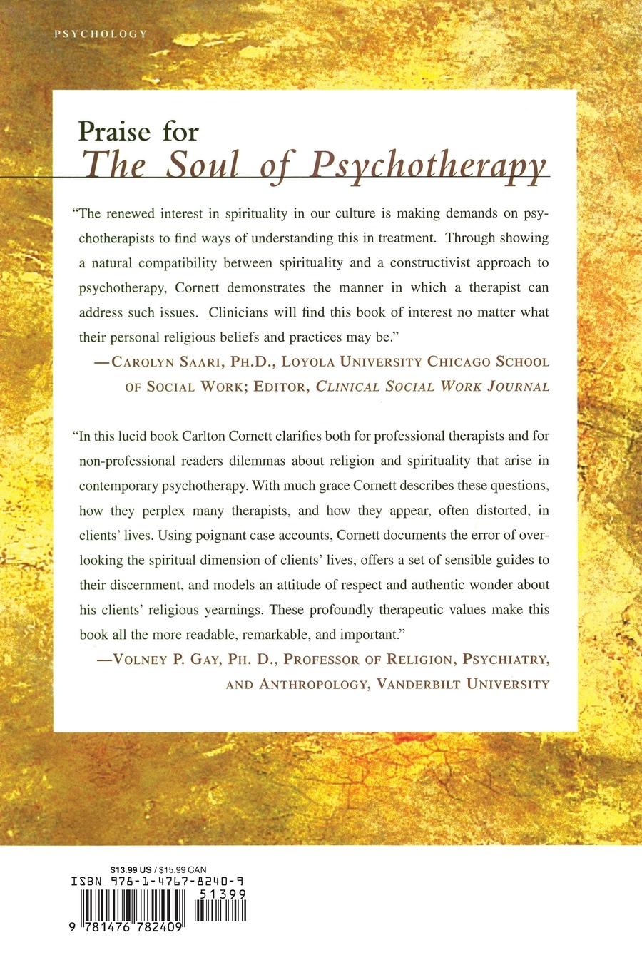 Rückseitencover The Soul of Psychotherapy