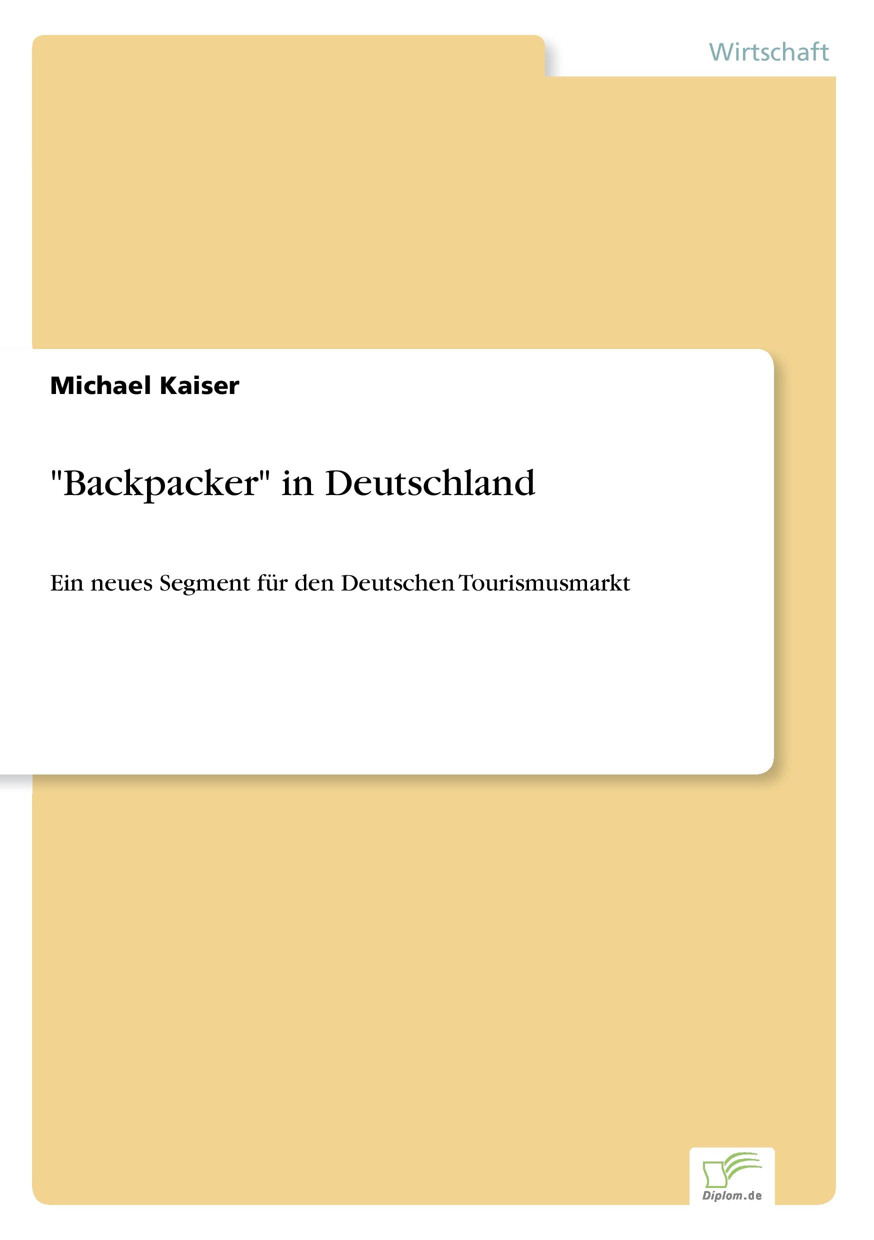 Vorderes Coverbild "Backpacker" in Deutschland