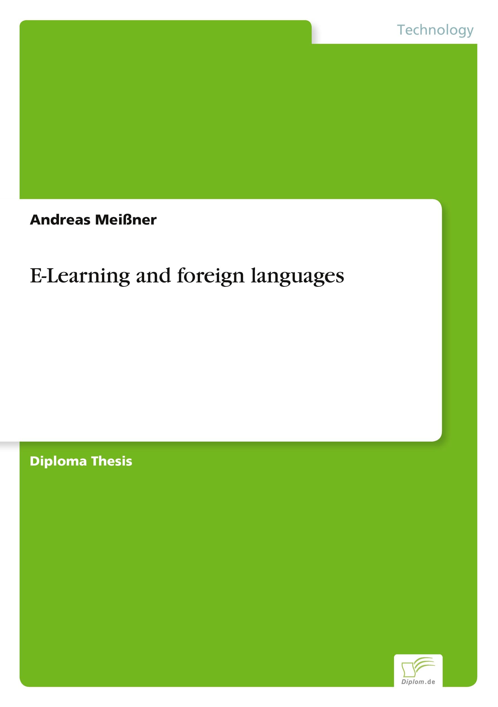 Vorderes Coverbild E-Learning and foreign languages
