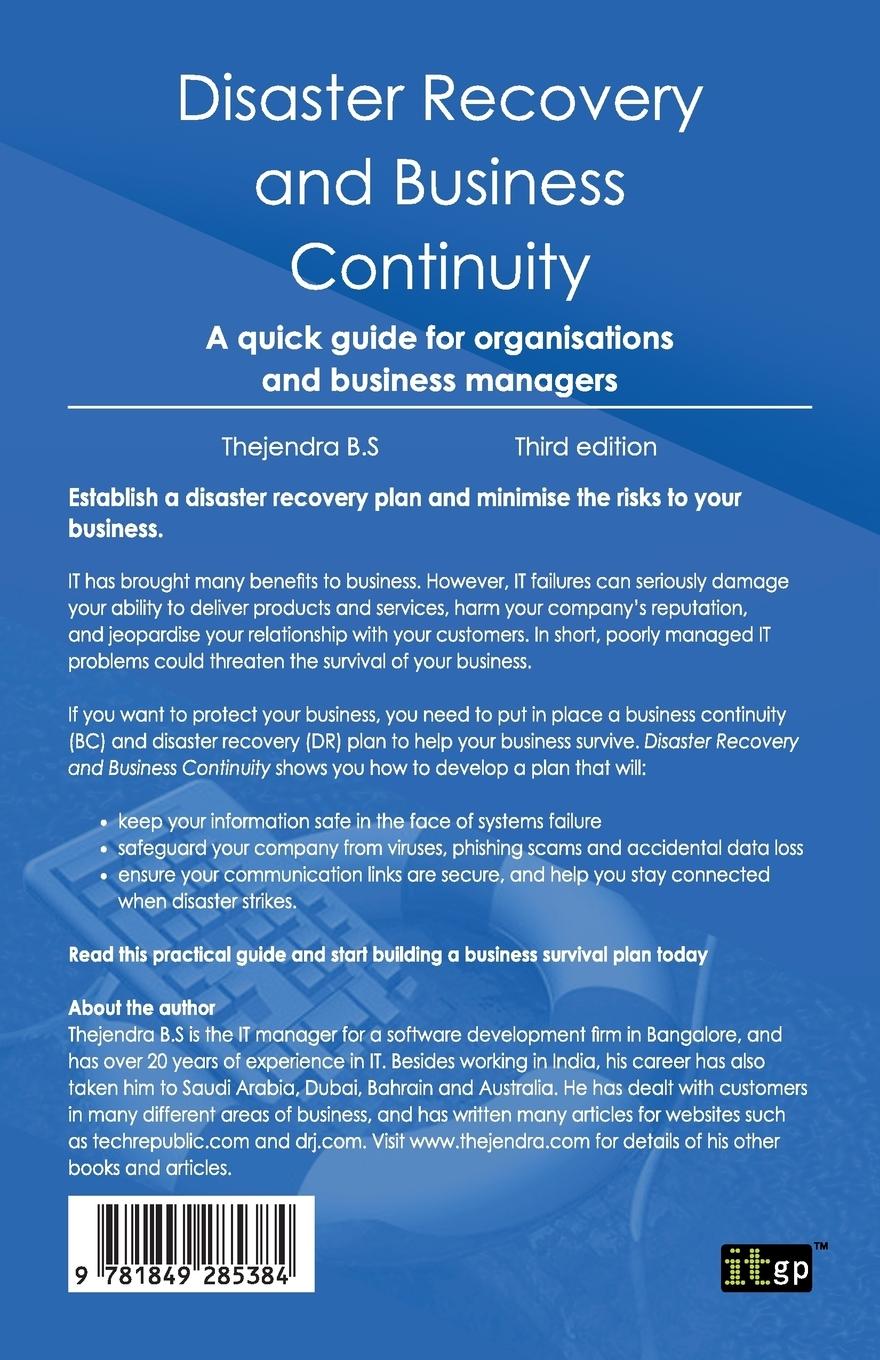 Rückseitencover Disaster Recovery and Business Continuity