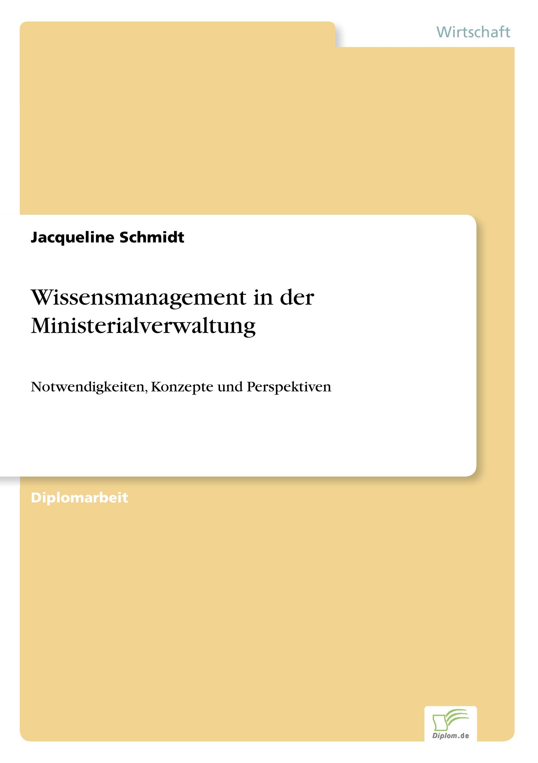 Vorderes Coverbild Wissensmanagement in der Ministerialverwaltung