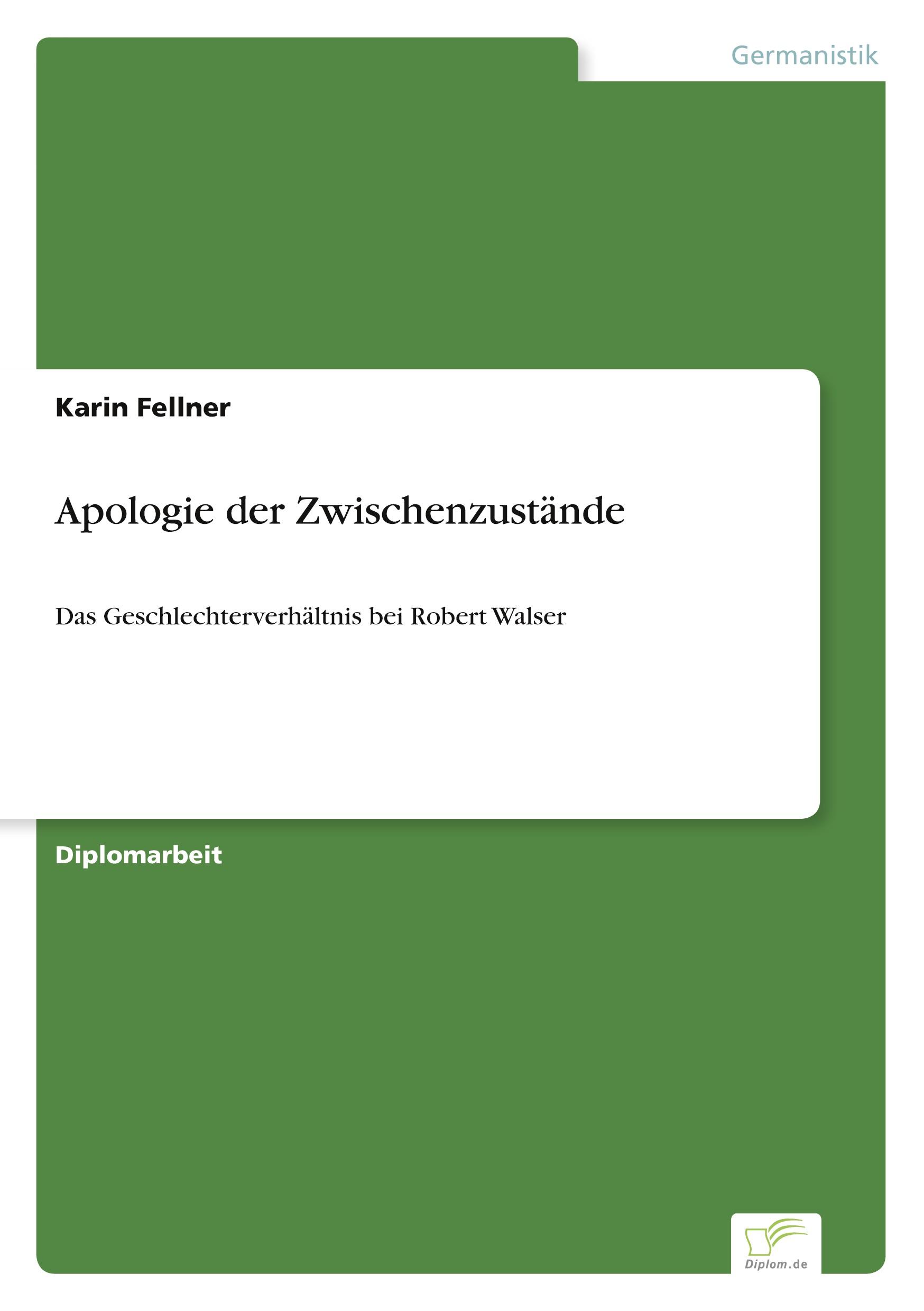 Vorderes Coverbild Apologie der Zwischenzustände