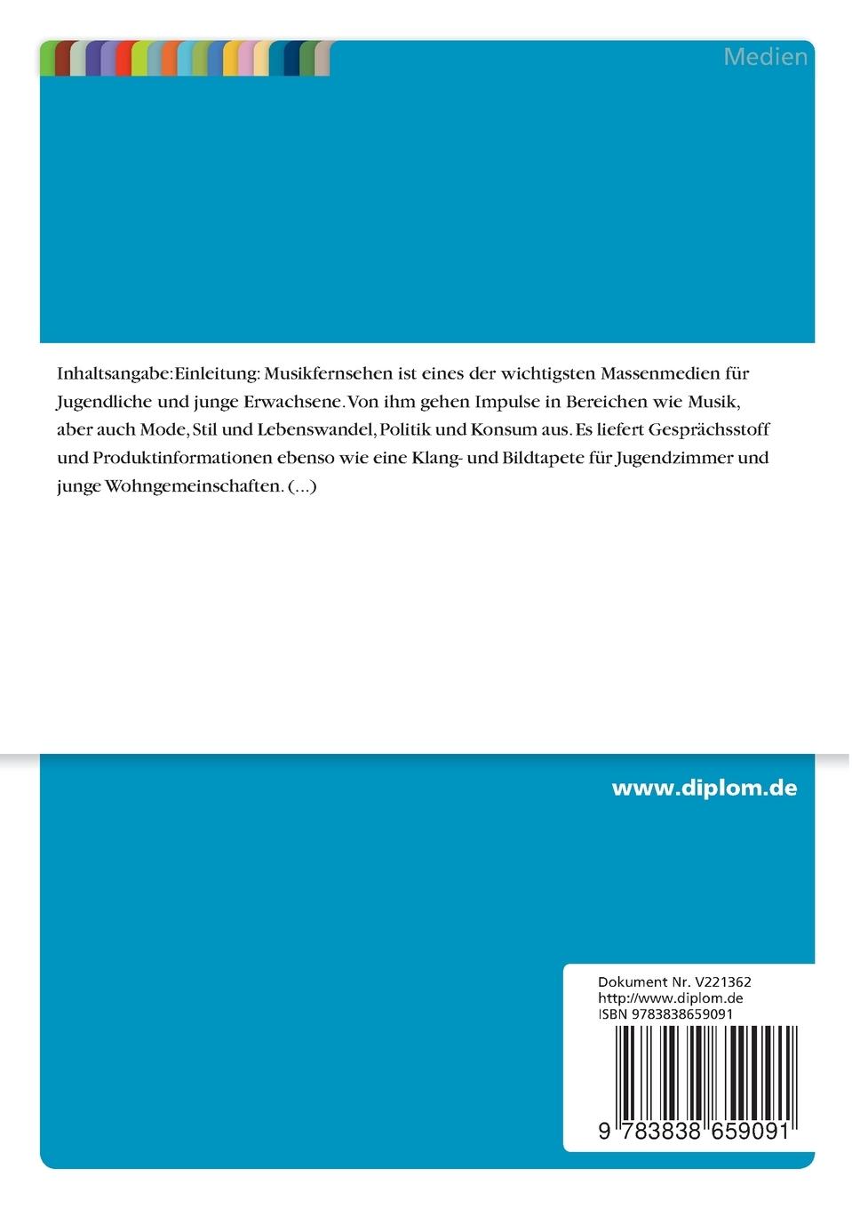 Rückseitencover Digitale Gefahr für den Video Star? Nutzung und Akzeptanz der Onlineangebote der Musikfernsehsender in Deutschland