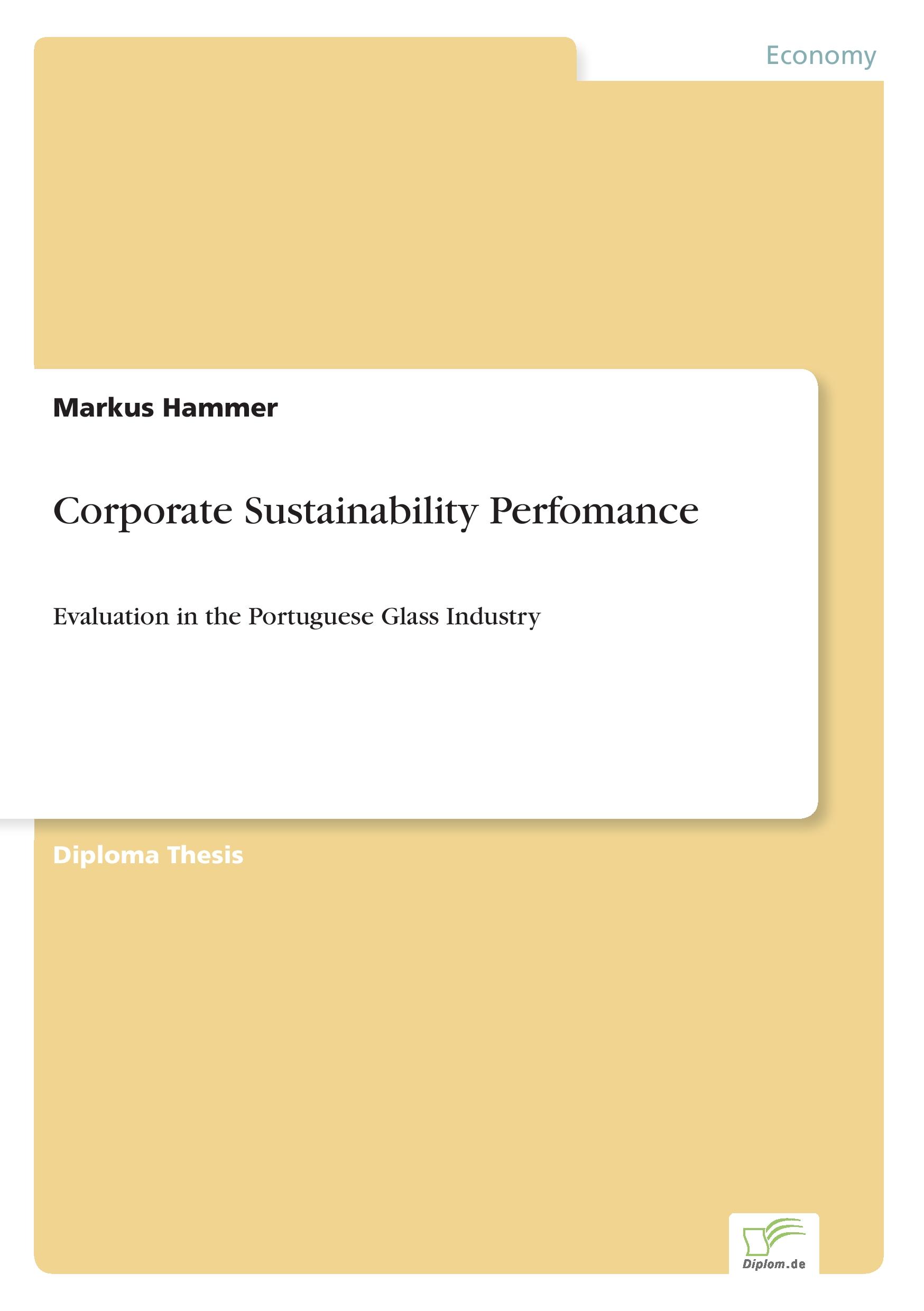 Vorderes Coverbild Corporate Sustainability Perfomance