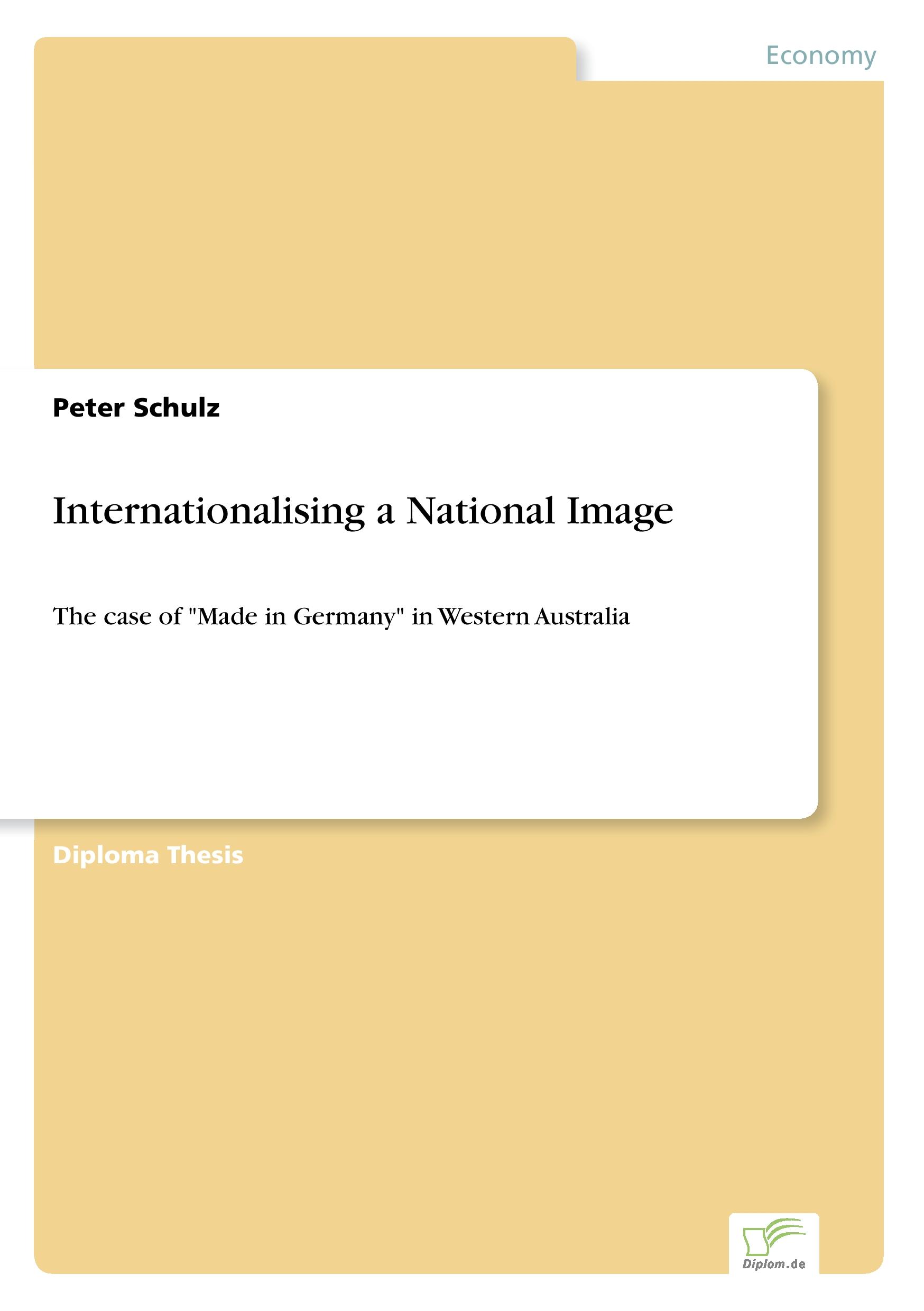 Vorderes Coverbild Internationalising a National Image