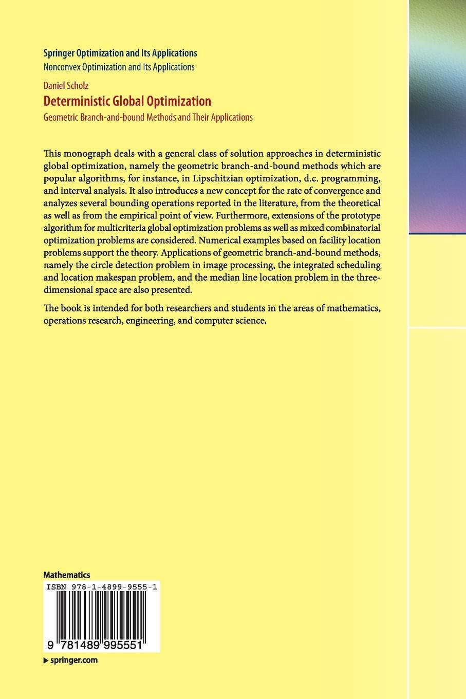 Rückseitencover Deterministic Global Optimization