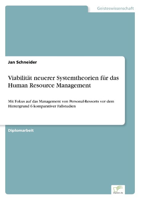 Vorderes Coverbild Viabilität neuerer Systemtheorien für das Human Resource Management