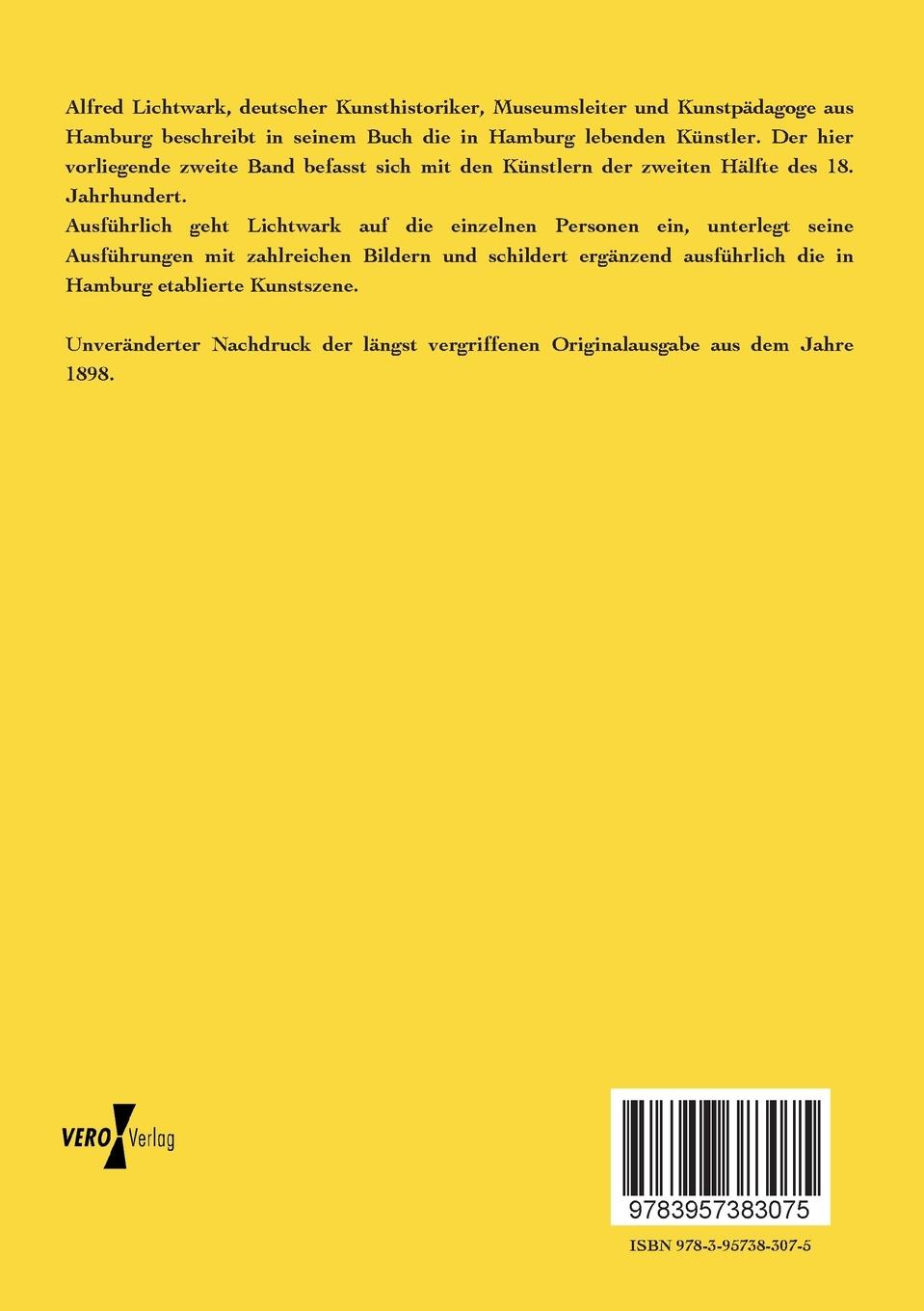 Rückseitencover Das Bildnis in Hamburg