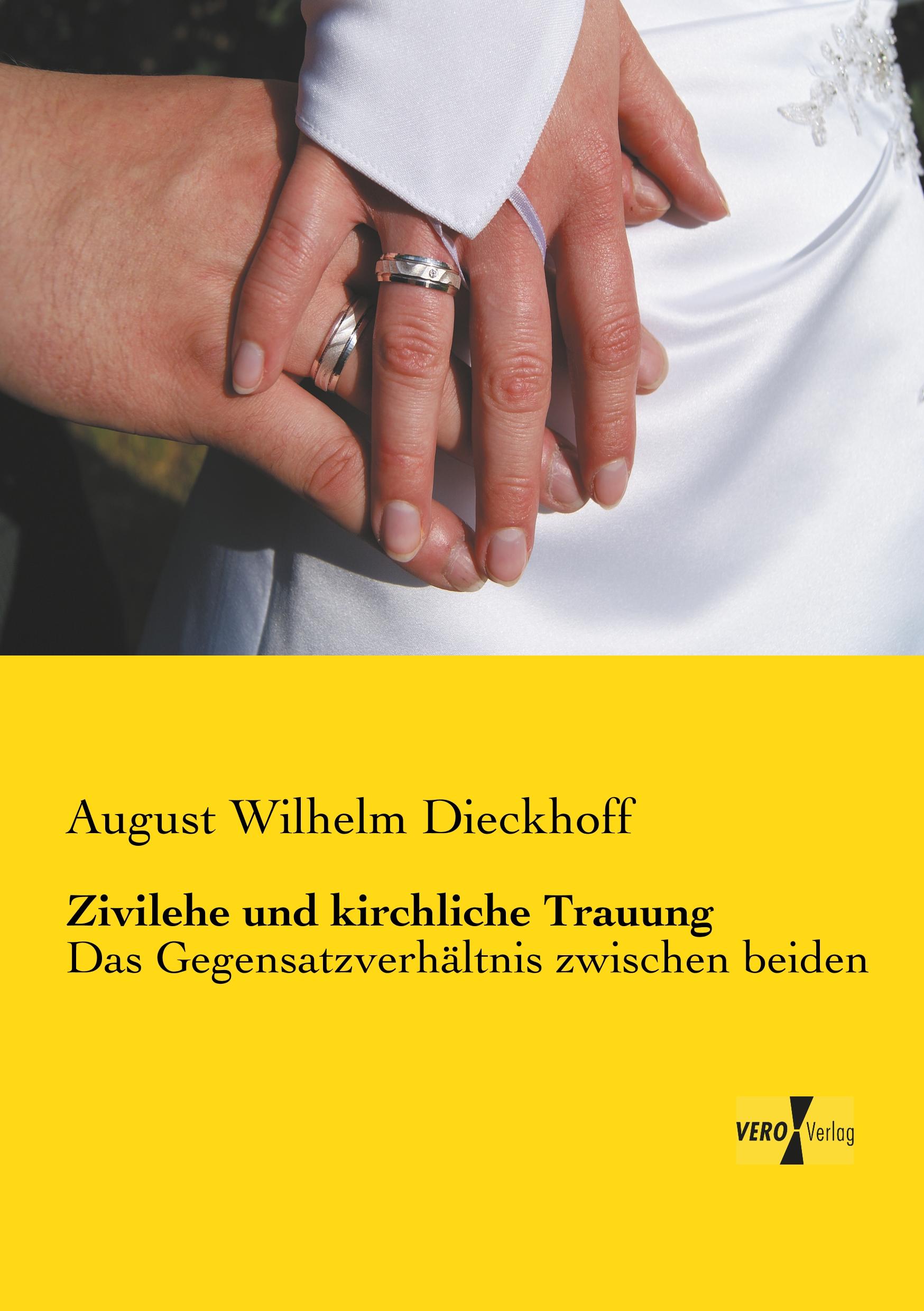 Vorderes Coverbild Zivilehe und kirchliche Trauung