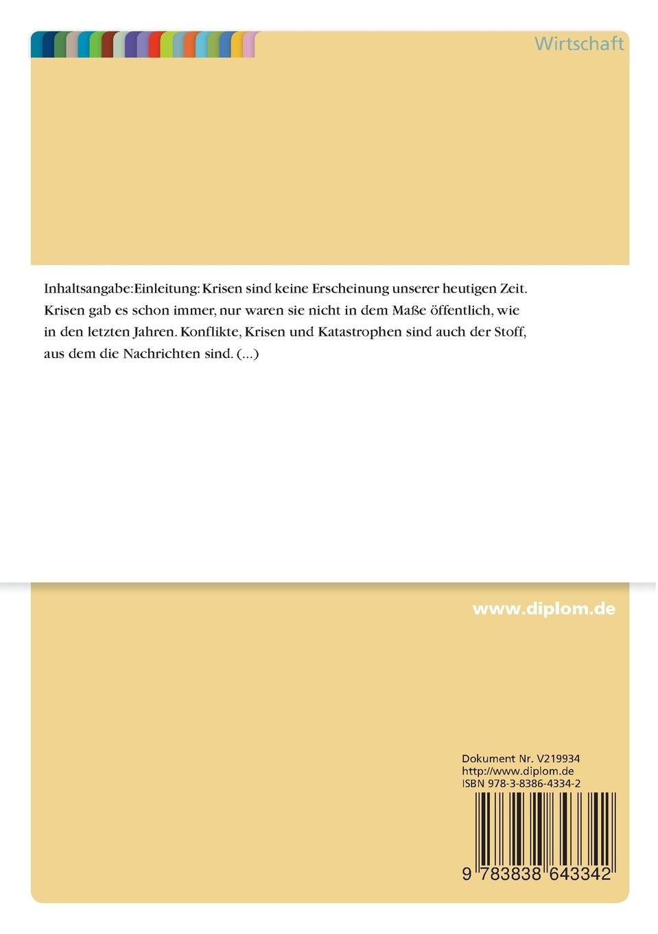 Rückseitencover Werbung als Instrument der Krisenkommunikation