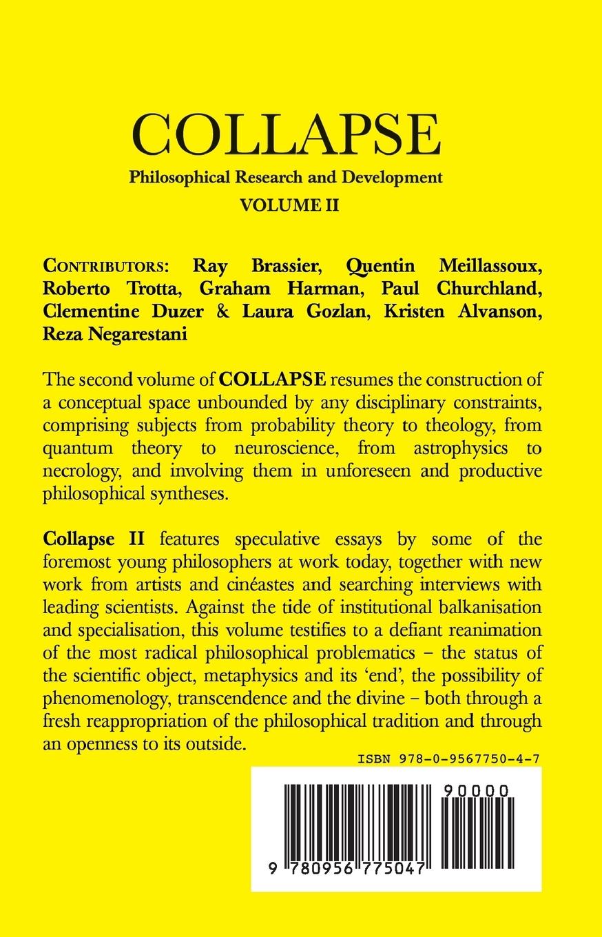 Rückseitencover Collapse, Volume 2