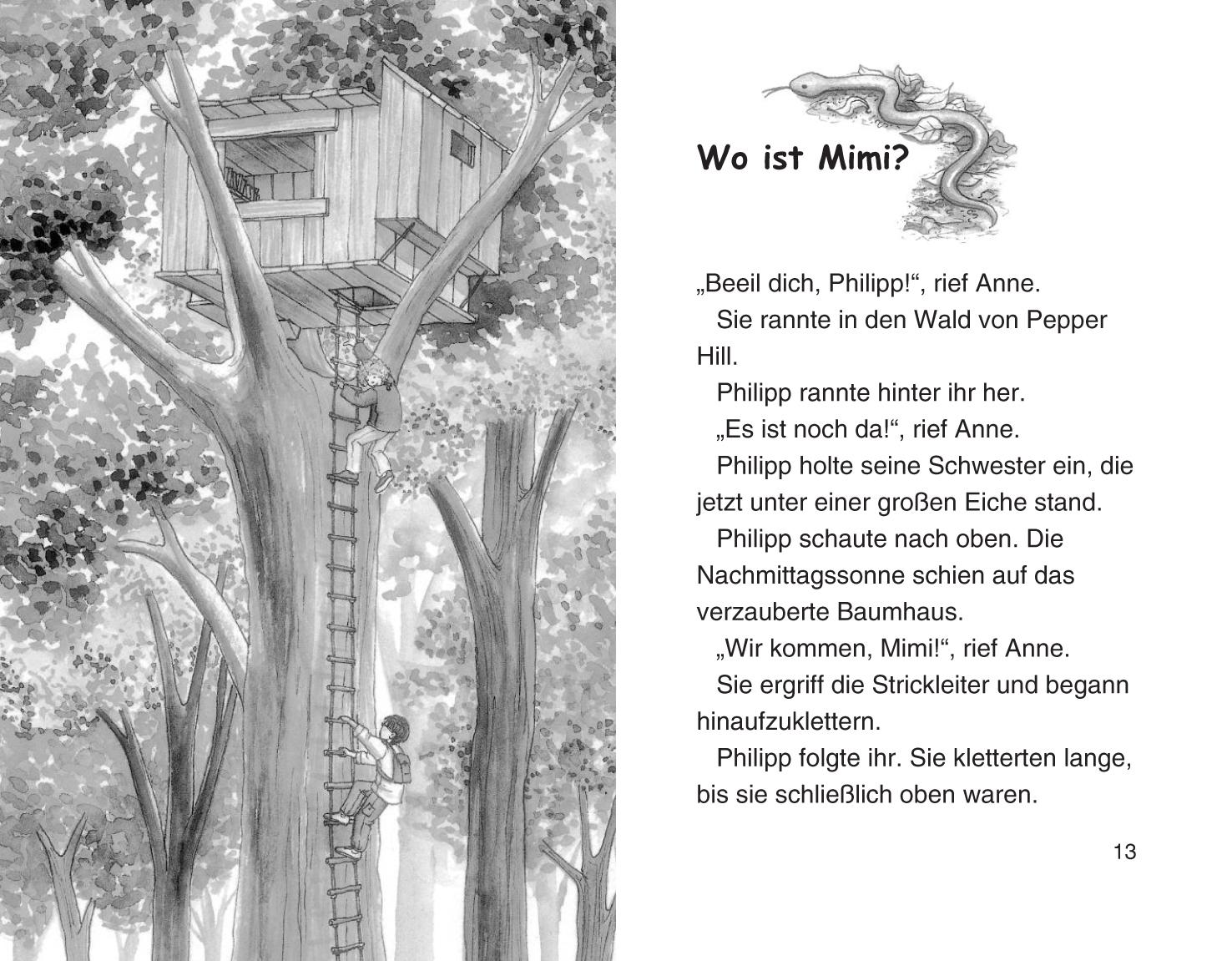 Beispielinhalt (Bild) Das magische Baumhaus 06. Gefahr am Amazonas