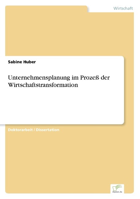 Vorderes Coverbild Unternehmensplanung im Prozeß der Wirtschaftstransformation