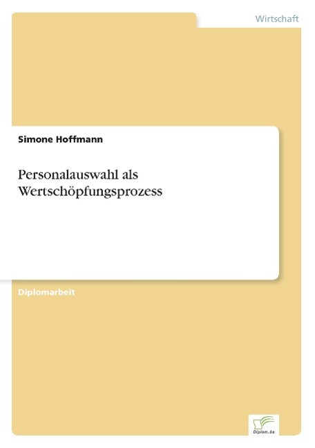Vorderes Coverbild Personalauswahl als Wertschöpfungsprozess