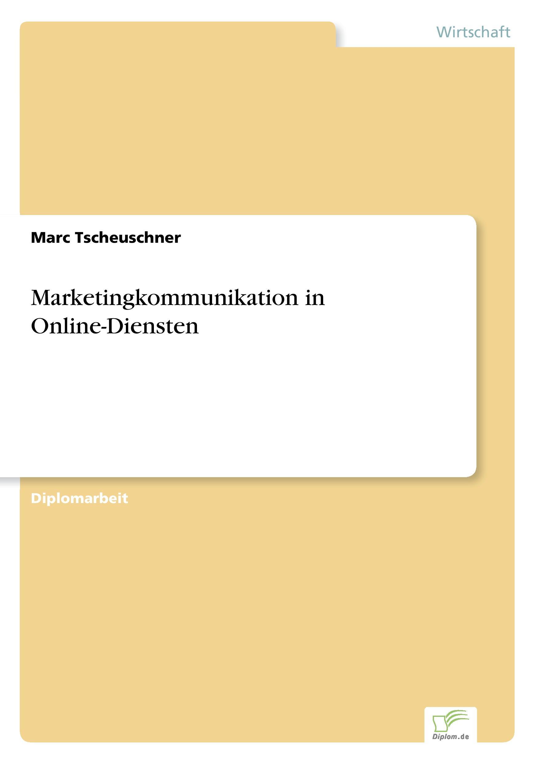 Vorderes Coverbild Marketingkommunikation in Online-Diensten